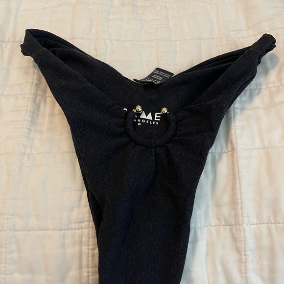 SAME NWT Black Bikini Pierced Bottom - Picture 1 of 4